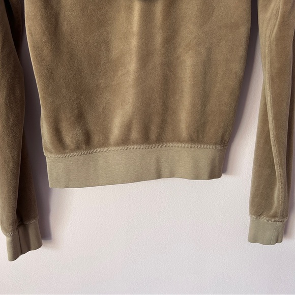JUICY COUTURE Y2K Original Beige Velour Tracksuit Set Pants/Hoodie Small (2Pc) - Picture 7 of 16